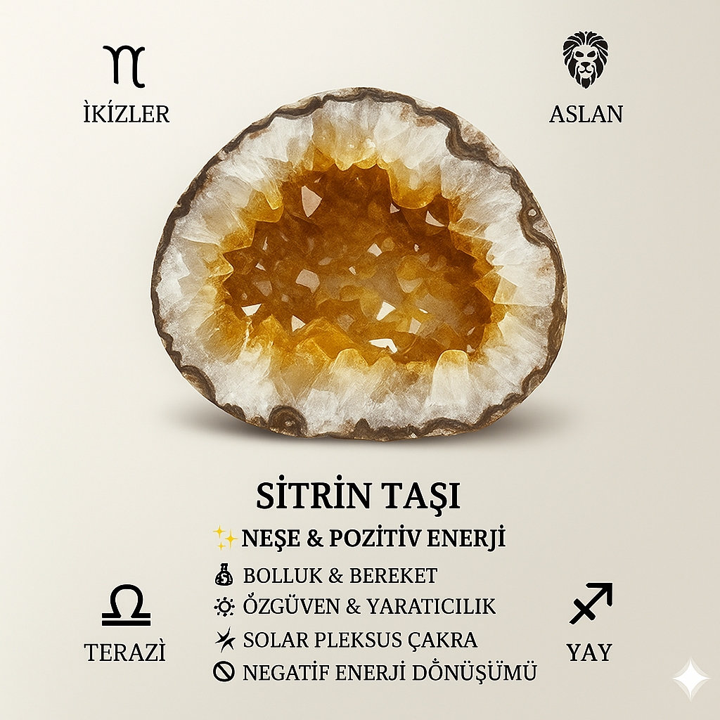 Sitrin Doğal Taş Bileklik